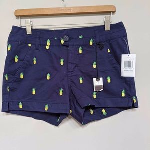 Women's Blue, Pineapple Shorts (Size 5)